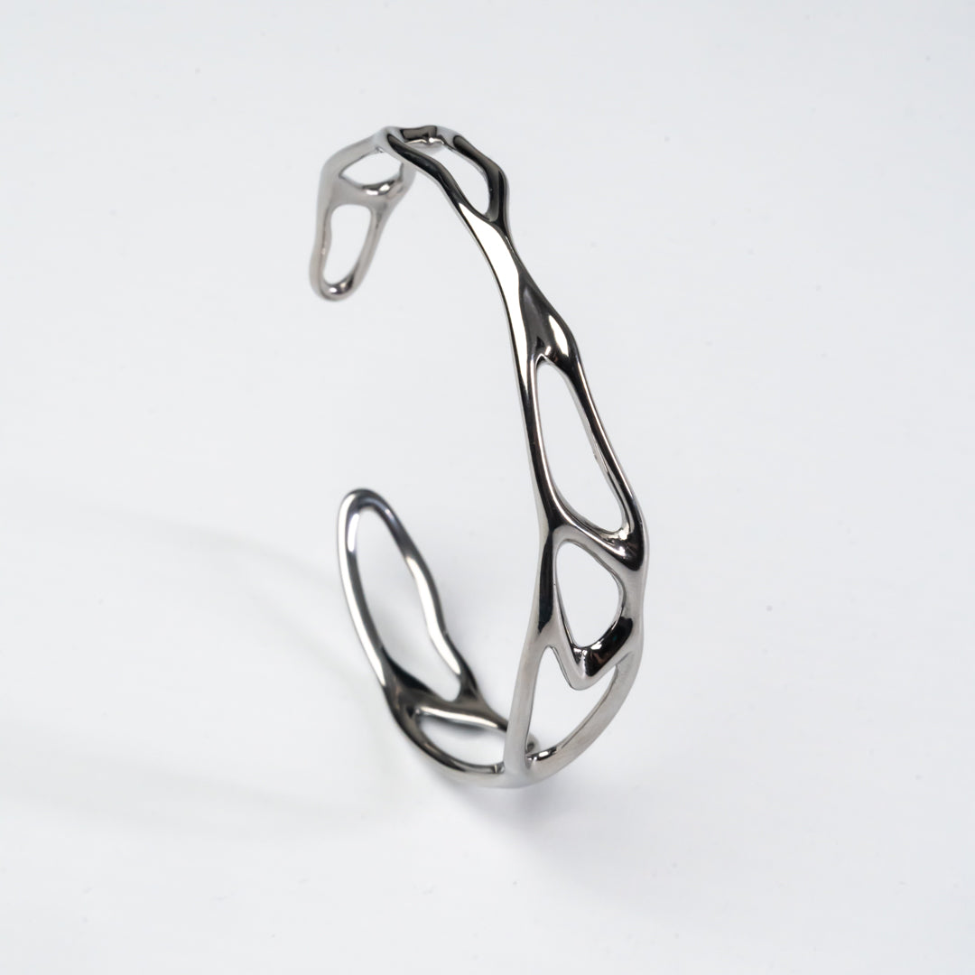 Stainless steel silver bracelet