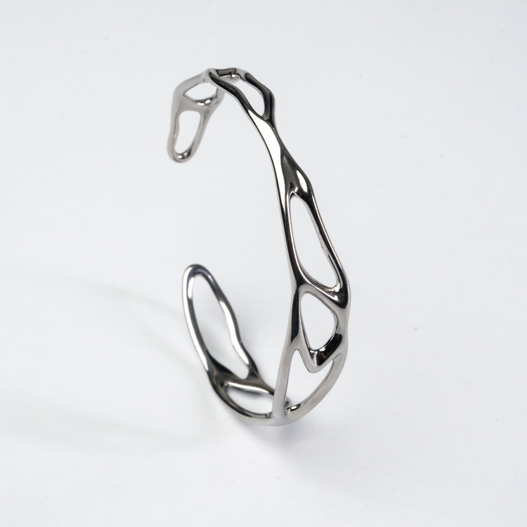 Stainless steel silver bracelet