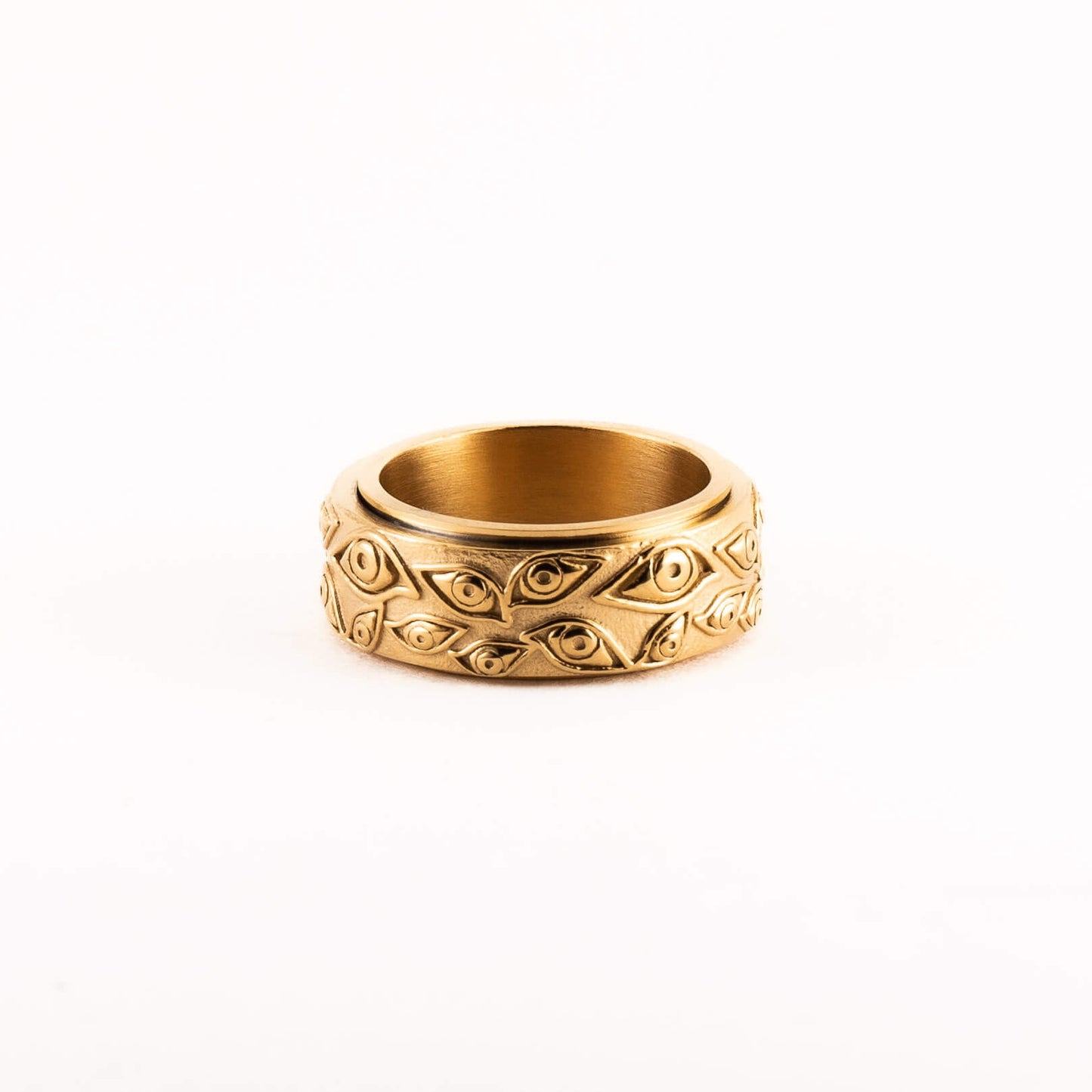 Gold anxiety fidget ring