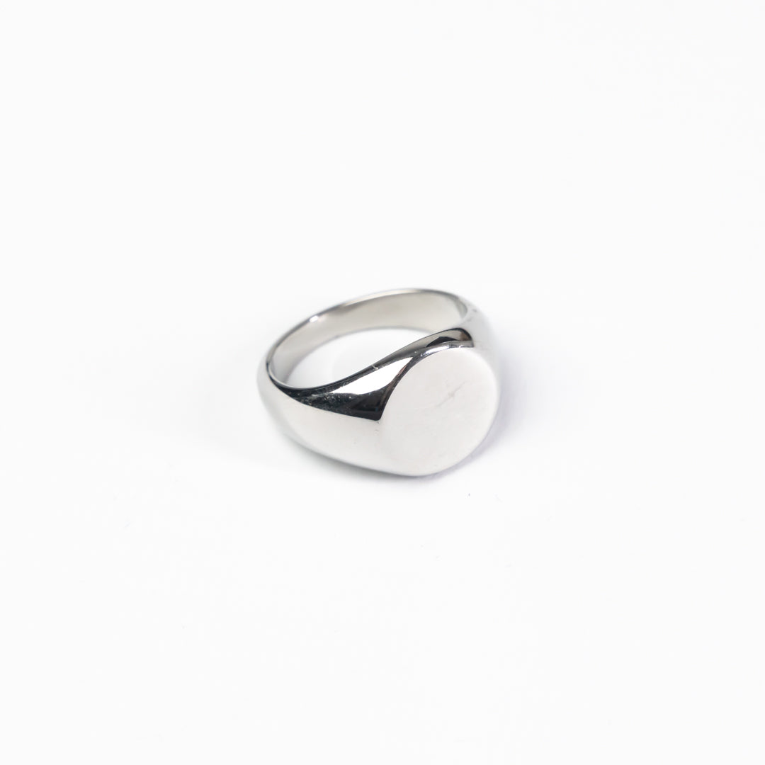 Mens Silver Signet Ring