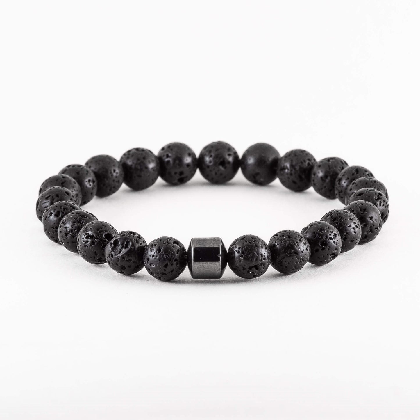 Mens lava stone bracelet