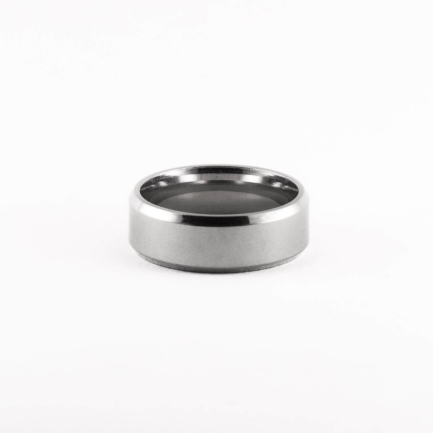 Mens silver Band ring