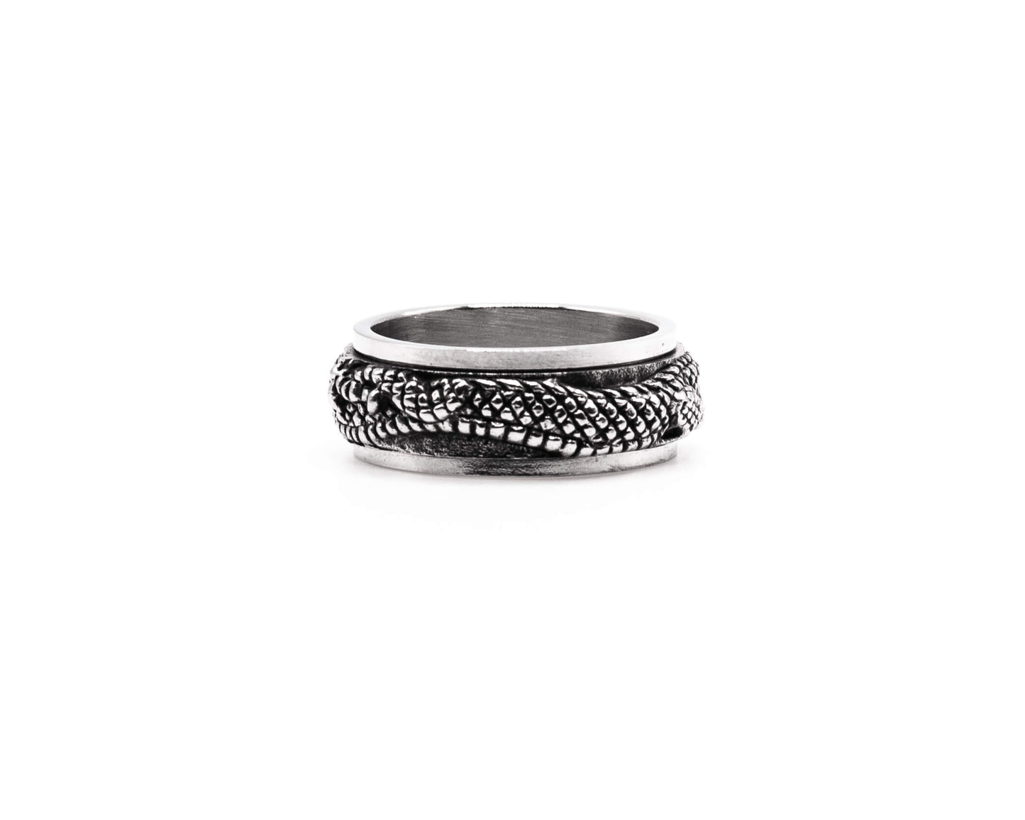Silver Dragon Spinning Ring