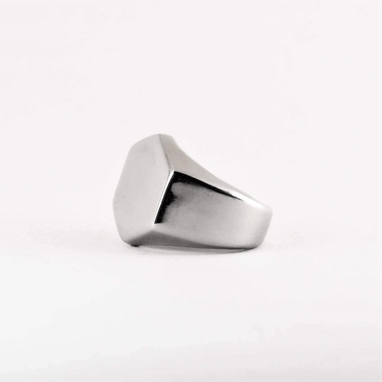 stainless steel signet ring