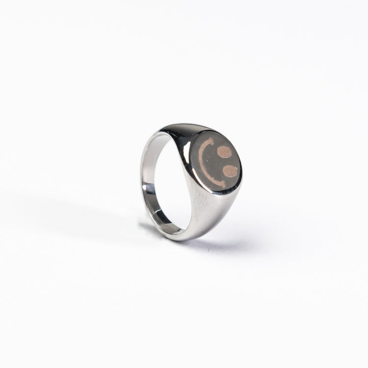 Smiley Signet Ring