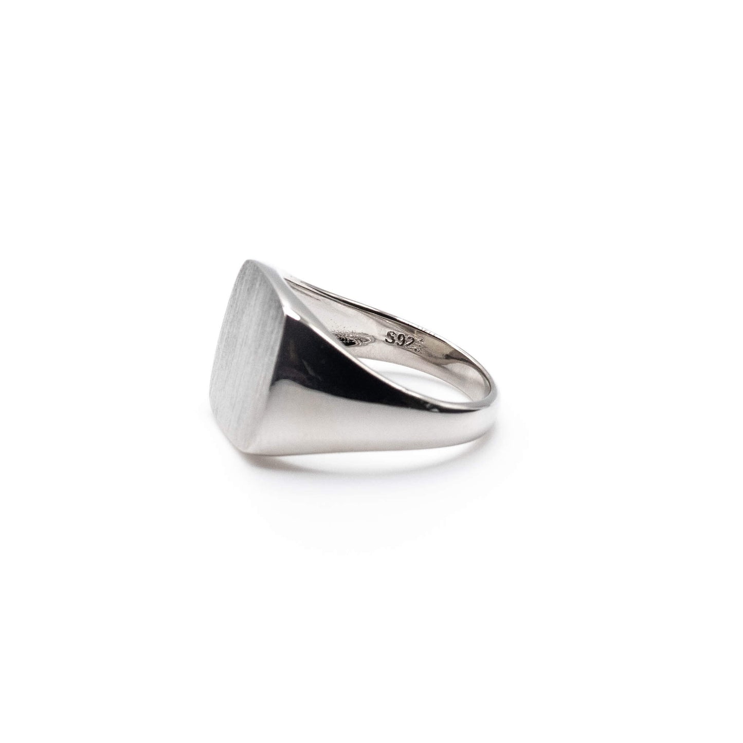 Silver signet ring with s925 certified stamp