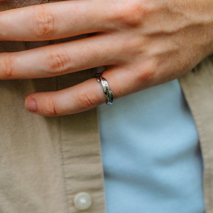 Mens stainless Steel ring