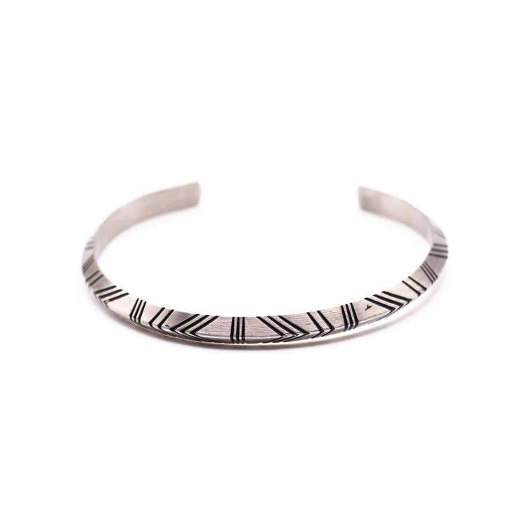 Engraved Stainless Steel Cuff – Adjustable Men’s Bracelet