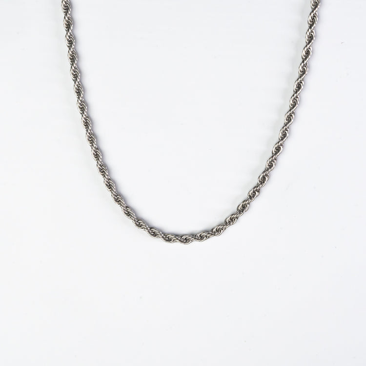 4mm Silver Rope Chain