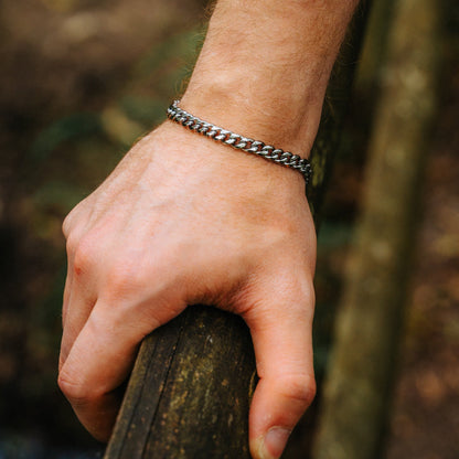 Silver Cuban Bracelet | 4mm 6mm 8mm