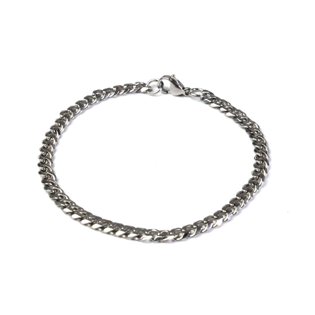 Silver Cuban Bracelet | 4mm 6mm 8mm