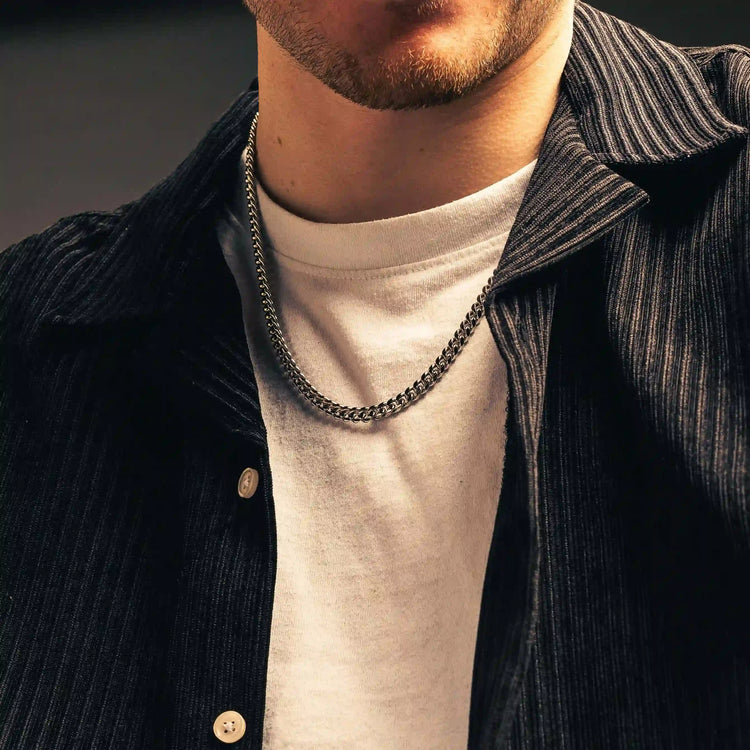Men's silver cuban chain