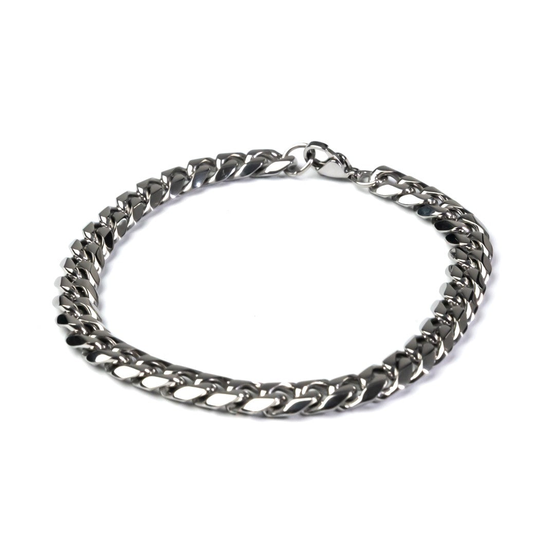Silver Cuban Bracelet | 4mm 6mm 8mm