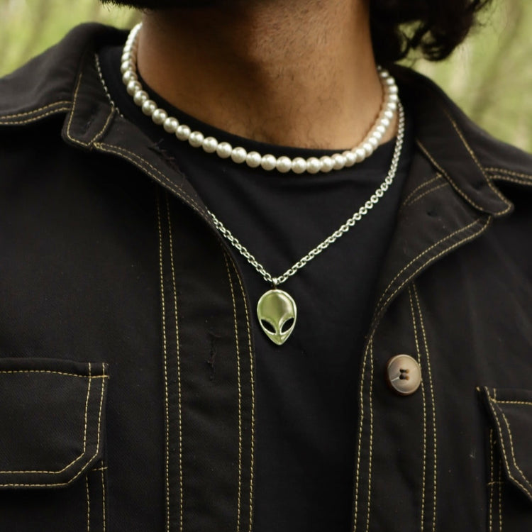 Stainless Steel Alien head pendant