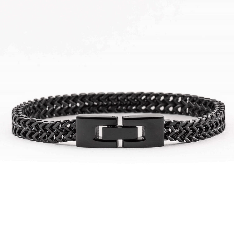 Black stainless steel bracelet