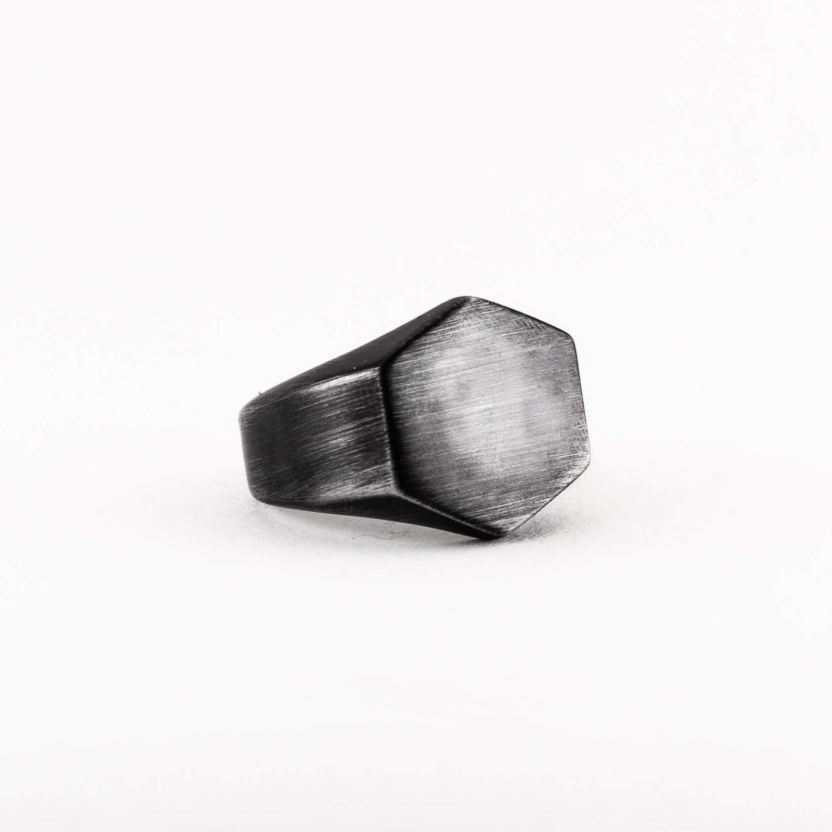 mens signet ring black