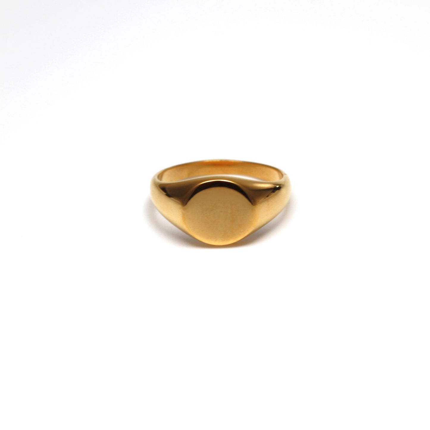 Gold Oval Signet Ring