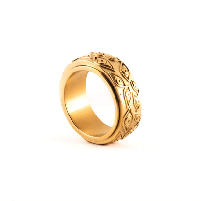 Men's Gold Spinning Ring