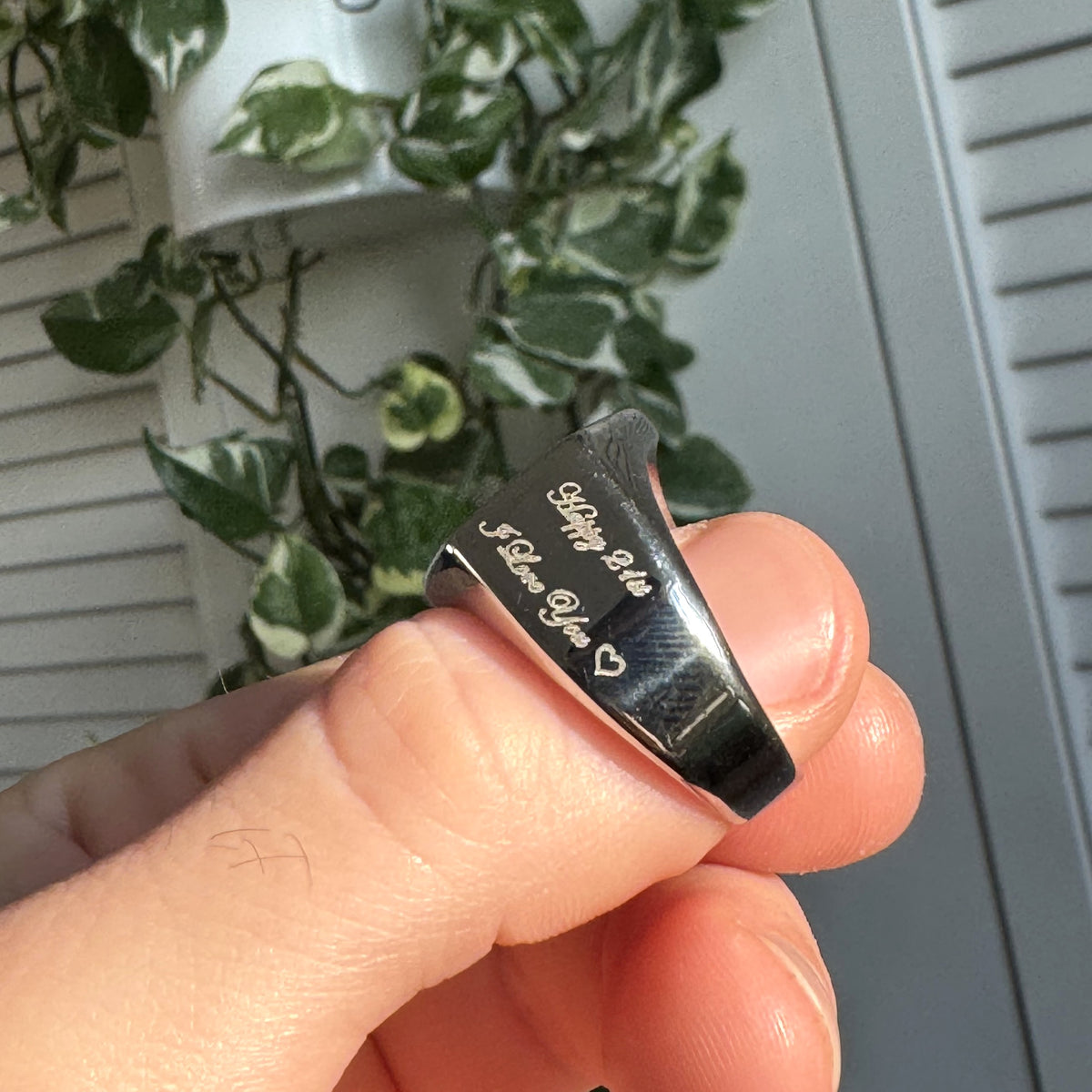 Customer engraving example