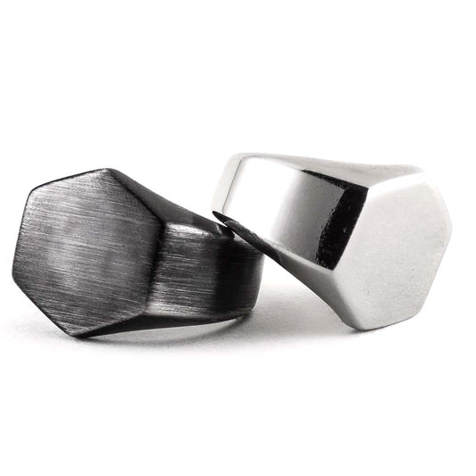 stainless steel signet ring