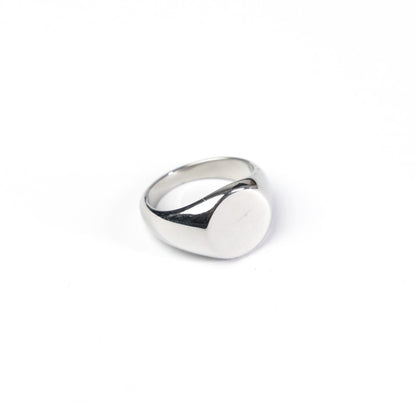 Mens Silver Signet Ring