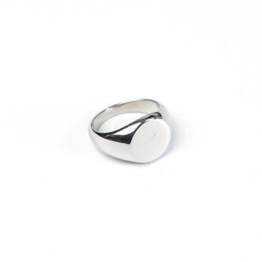 Mens Silver Signet Ring
