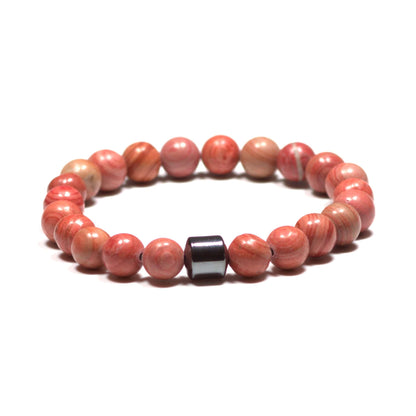 Red Wood Gemstone Bracelet