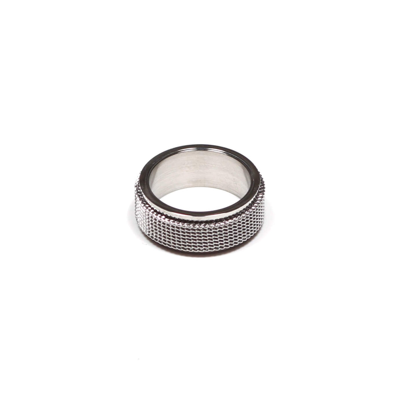 Stainless Steel silver Spinning Ring 