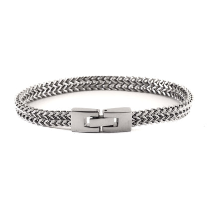 Silver stainless steel bracelet