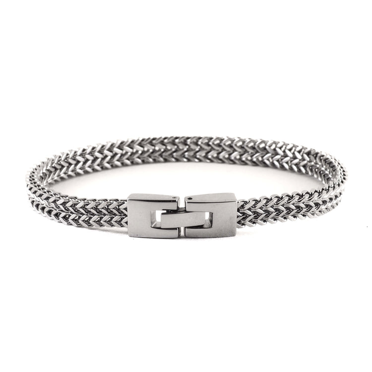 Silver stainless steel bracelet