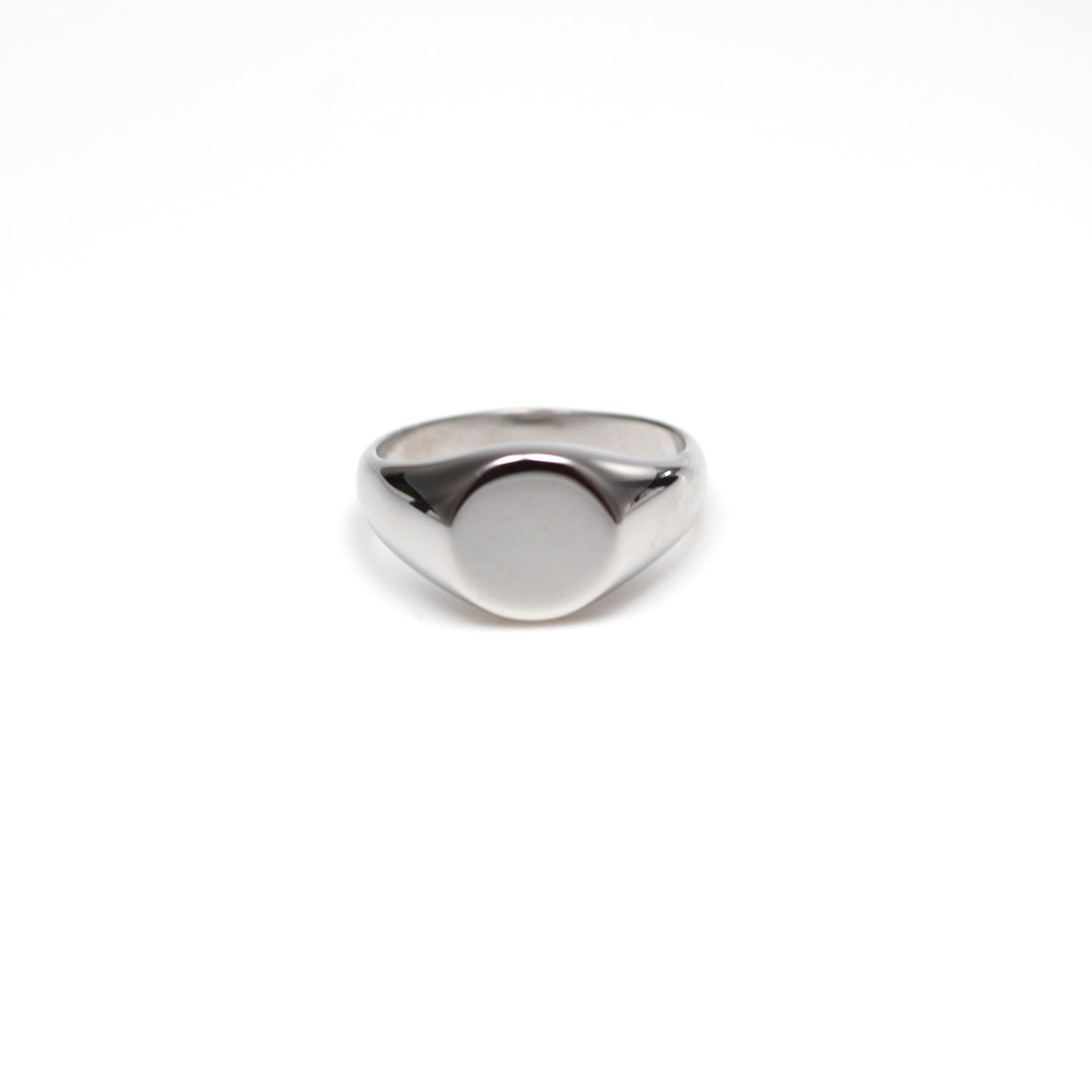 Silver Oval Signet Ring