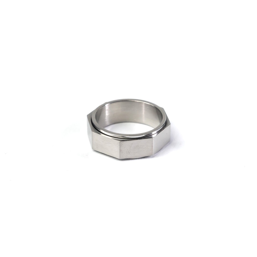 Silver Lug nut spinning Ring