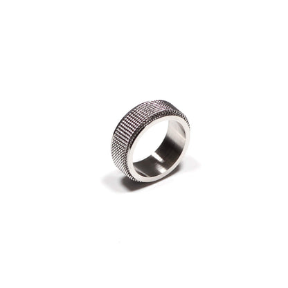 Stainless Steel silver Spinning Ring 