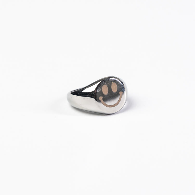 Smiley Signet Ring
